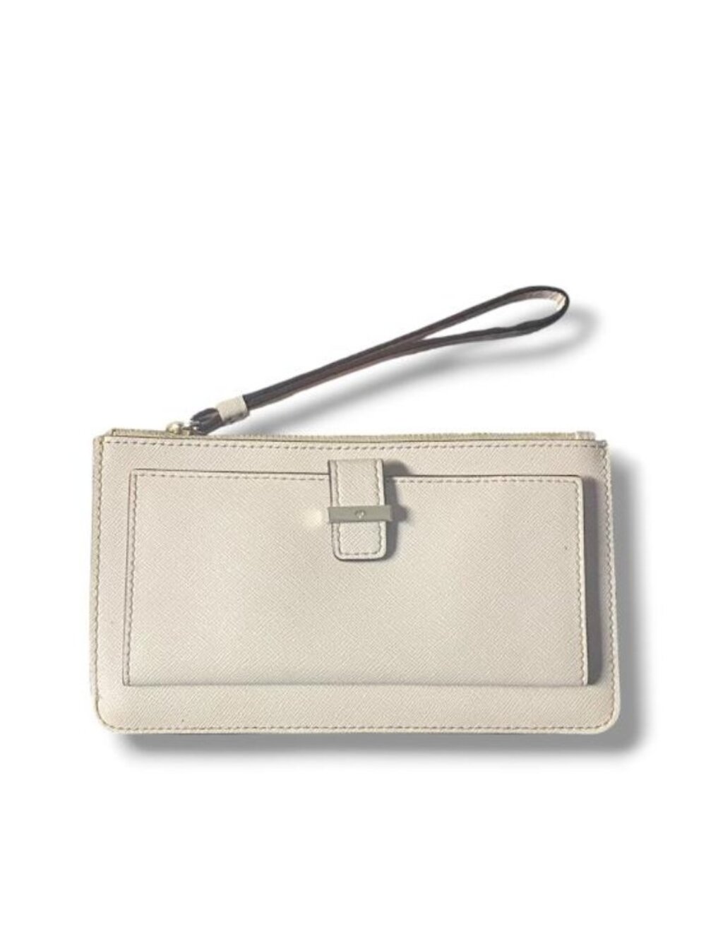 Kate Spade New York Cedar Karolina Wristlet wallet Purse - Crisp Linen / beige